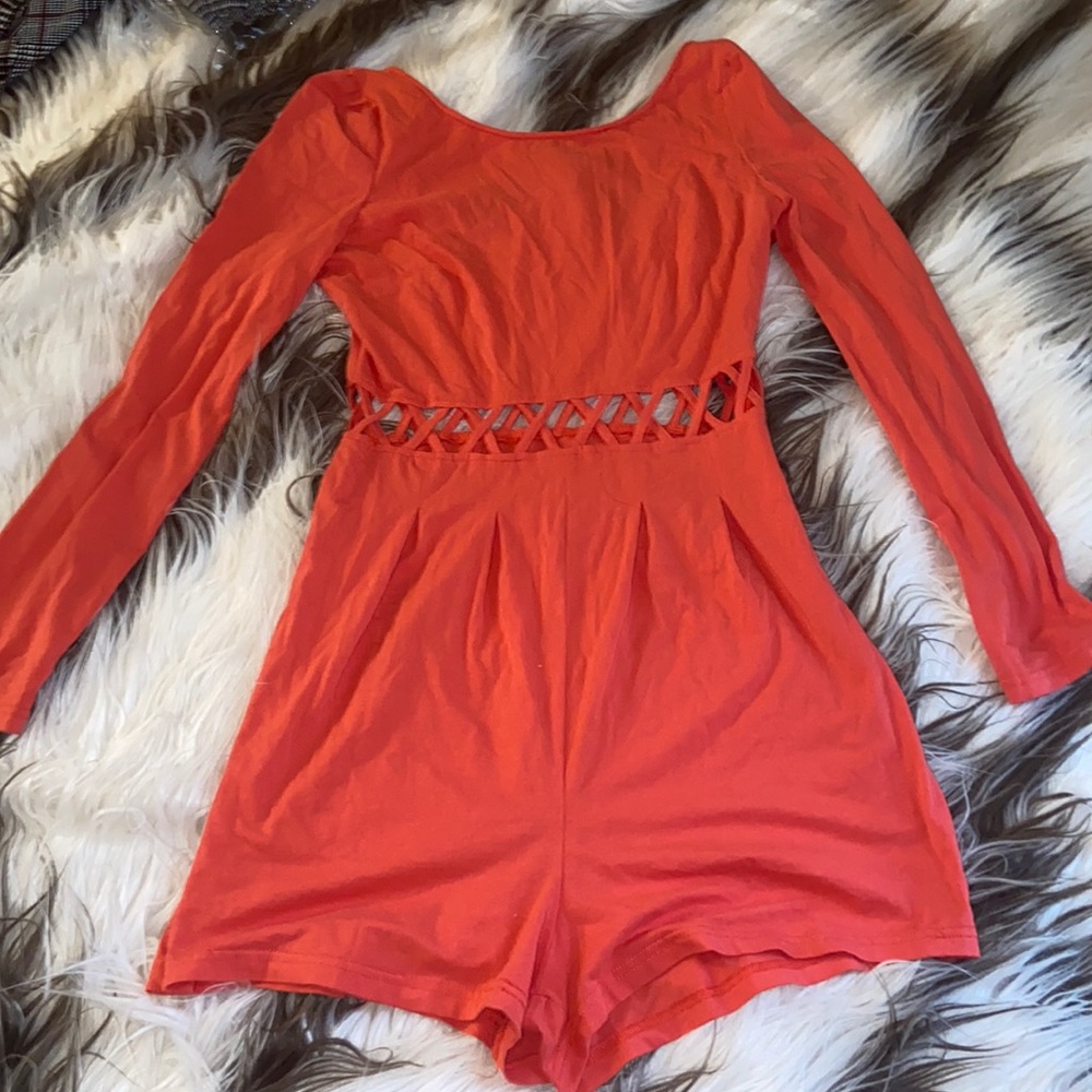 Orange Romper